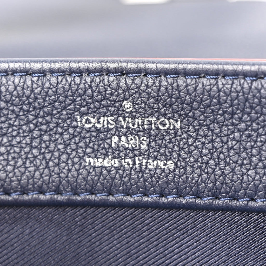Calfskin Lockme II Chain Bag BB Marine Rouge