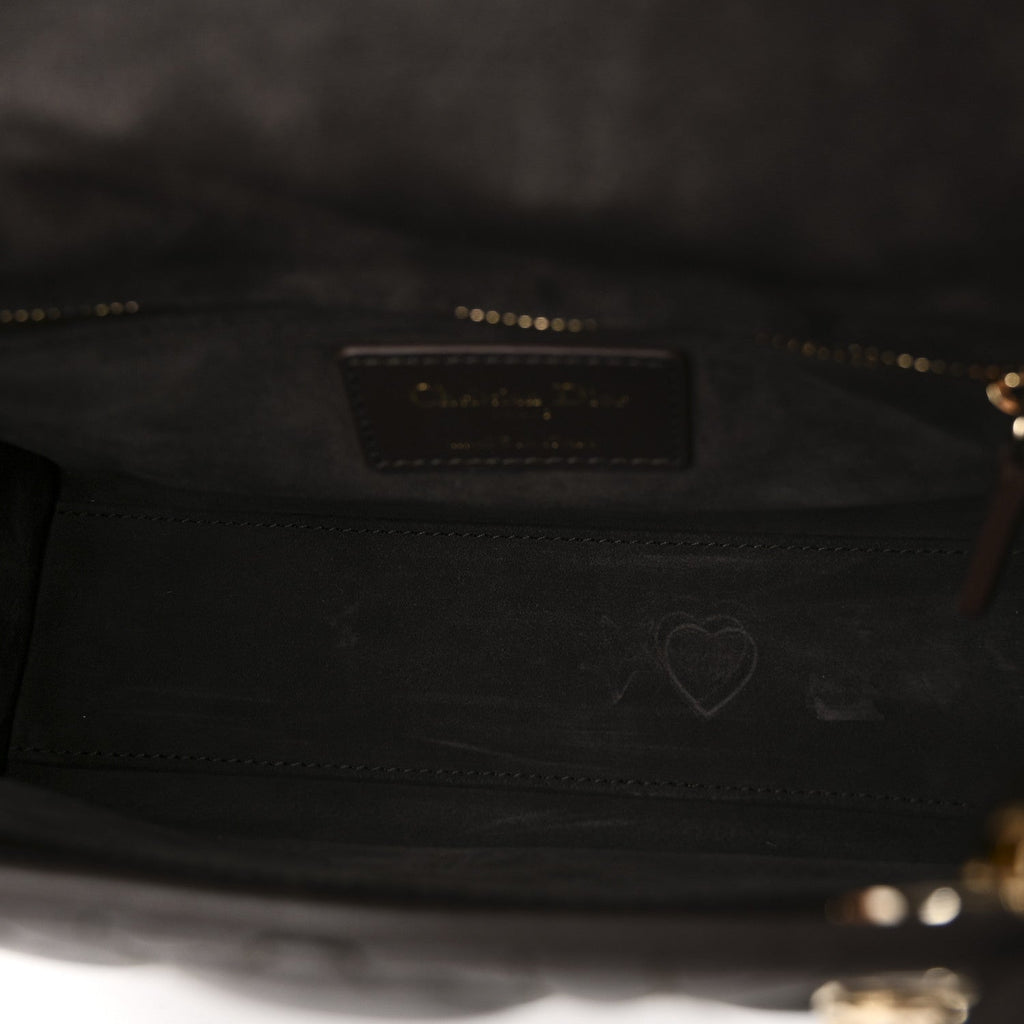 Lambskin Cannage Small My ABCDior Lady Dior Dark Brown