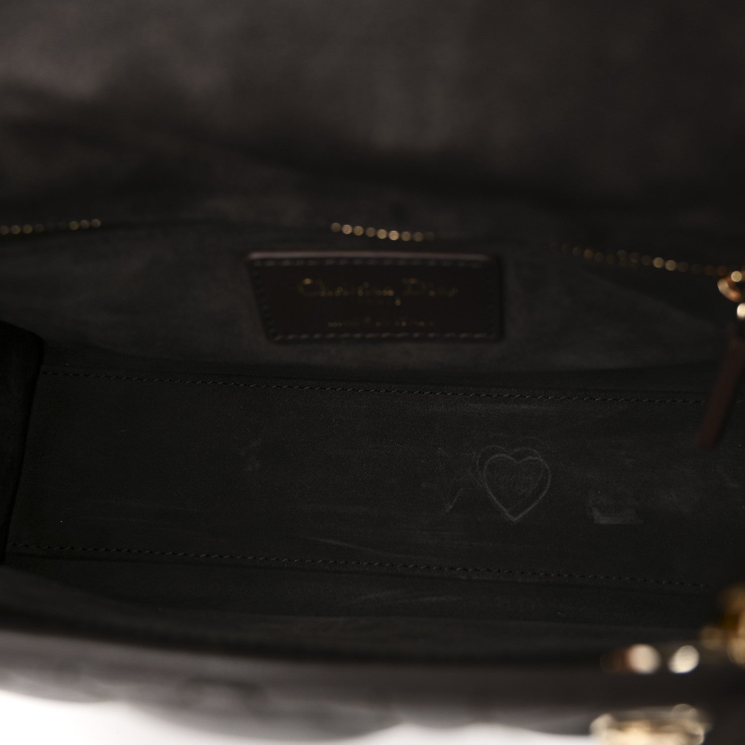 Lambskin Cannage Small My ABCDior Lady Dior Dark Brown