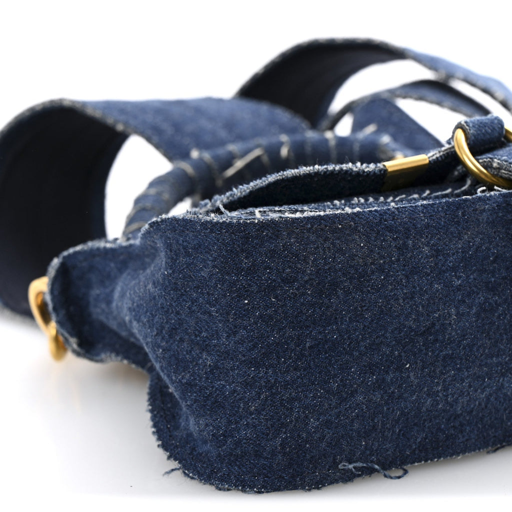 Denim Small Marcie Saddle Bag Blue