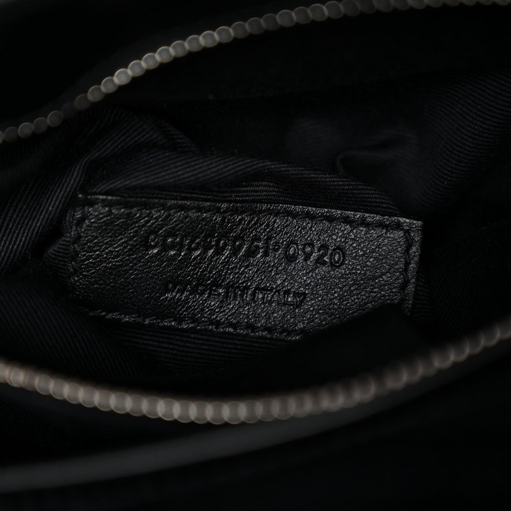 Calfskin Y Quilted Monogram Toy Loulou Crossbody Bag Black