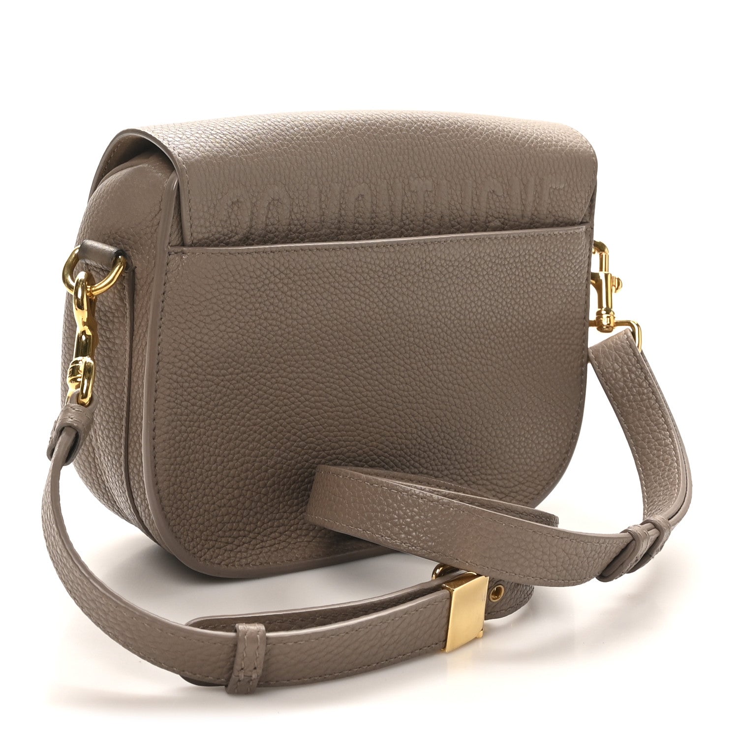 Grained Calfskin Medium Bobby Flap Warm Taupe