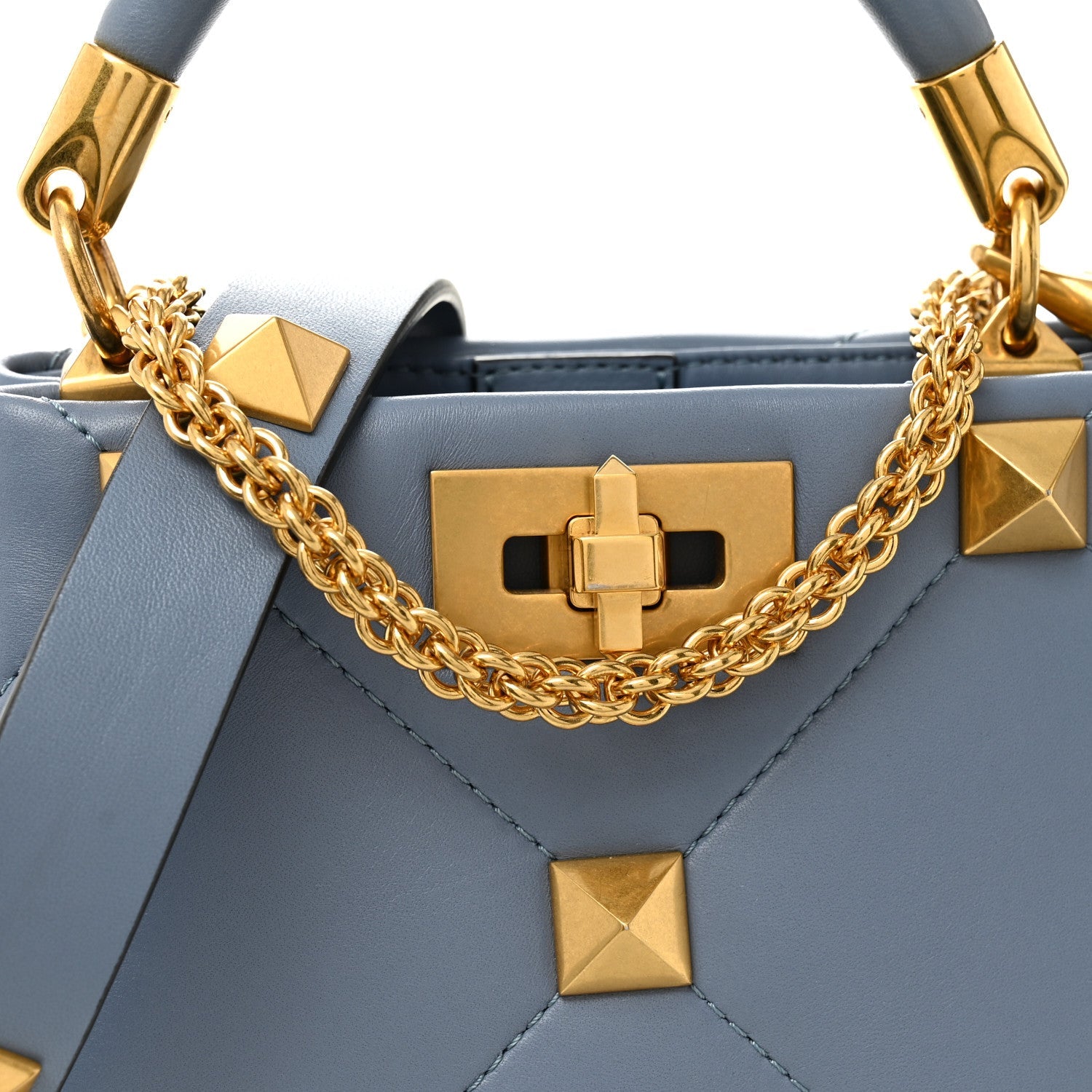 Nappa Mini Roman Stud The Handle Bag Niagara
