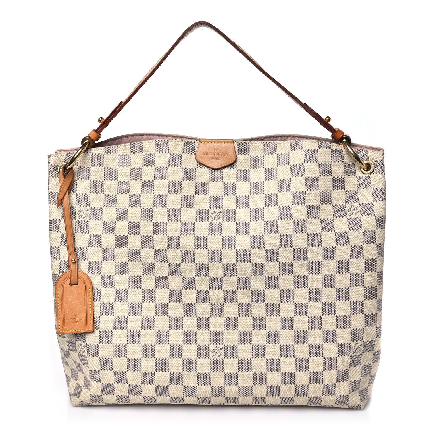 Damier Azur Graceful MM Rose Ballerine