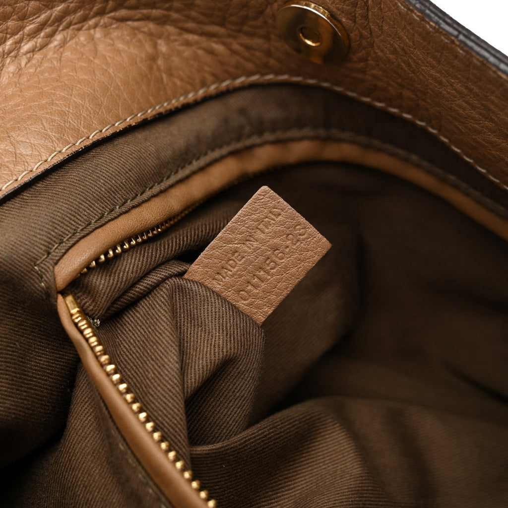 Calfskin Large New Marcie Tote Nut