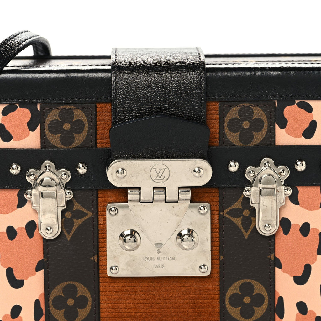 Monogram Leopard Corduroy Petite Malle