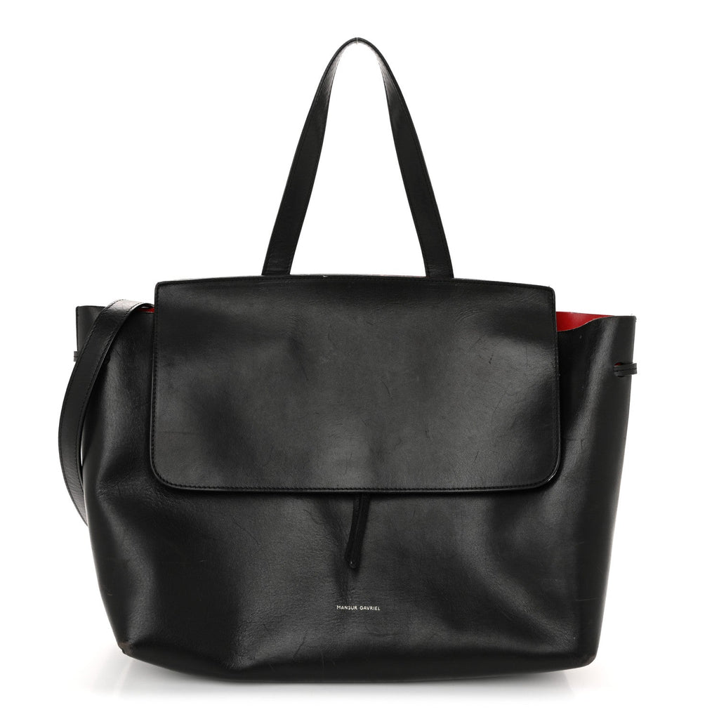 Calfskin Lady Bag Black Flamma