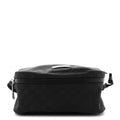 Nylon Monogram Fanny Pack Belt Bag Black