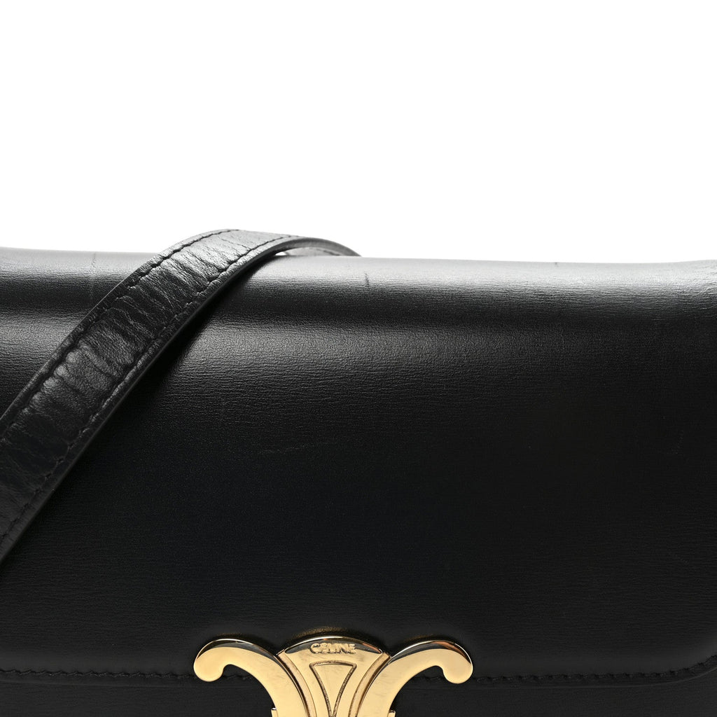Shiny Calfskin Teen Triomphe Black