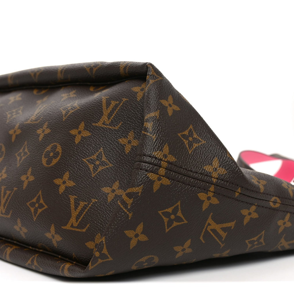 Monogram Inside Out Neverfull Bandouliere MM Rose Pondichery