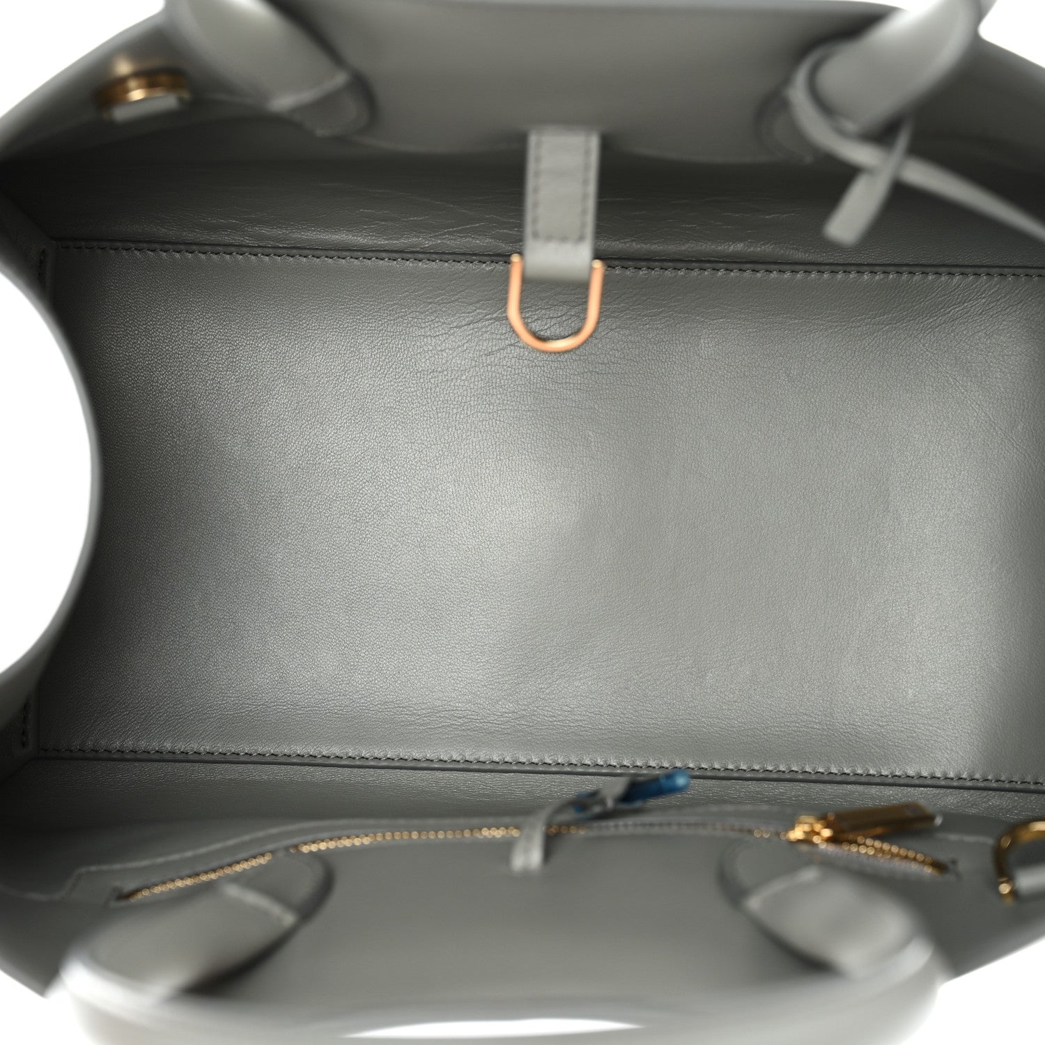 Calfskin Small Hug Bag Ash Grey