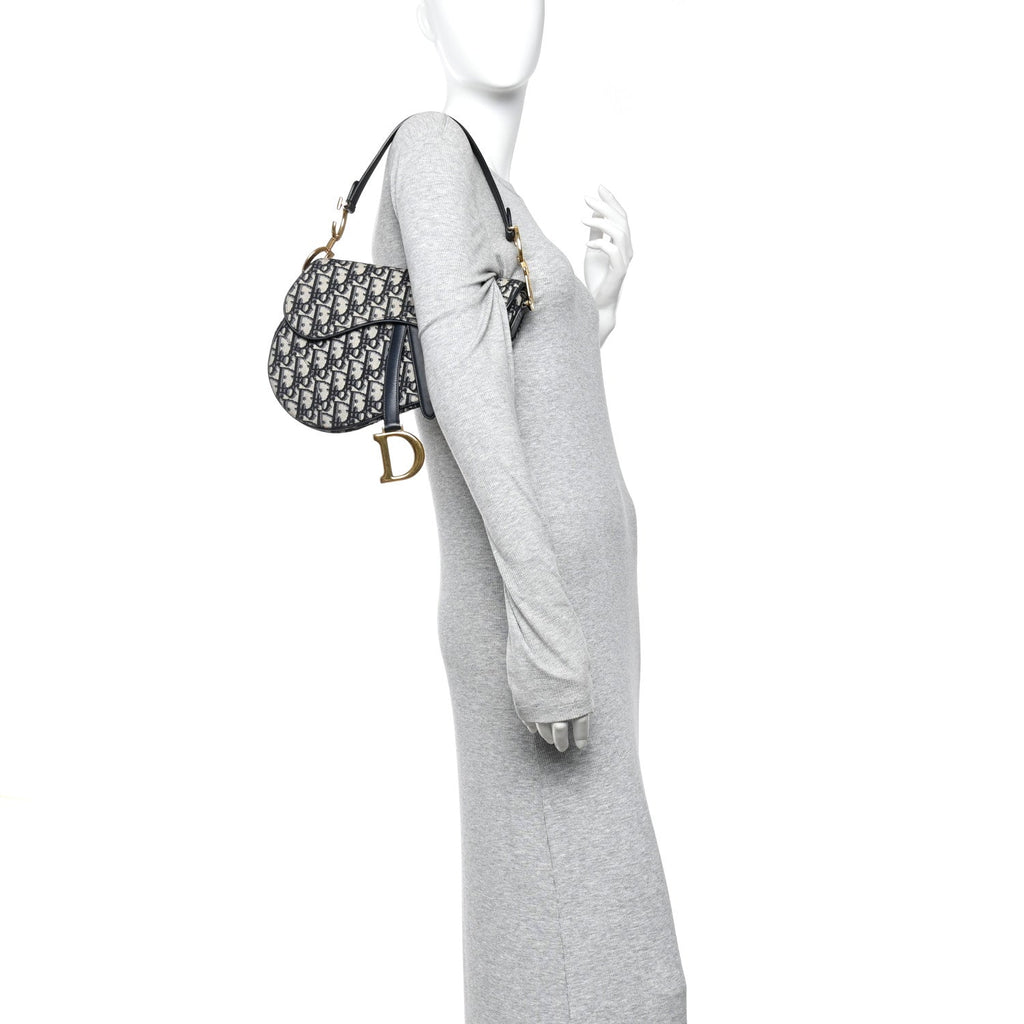 Oblique Saddle Bag Blue