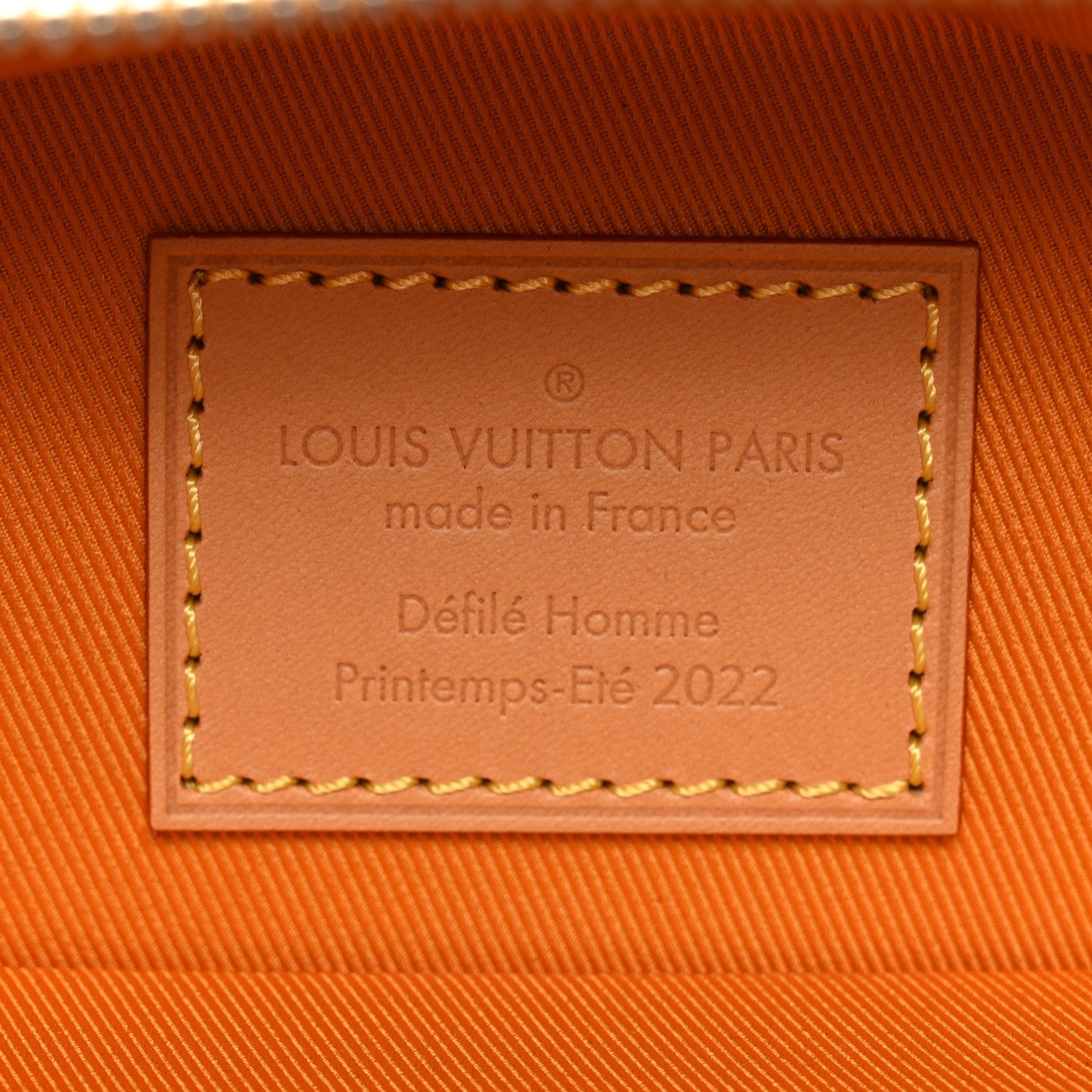 Calfskin N°7 Vertical Box Trunk Yellow