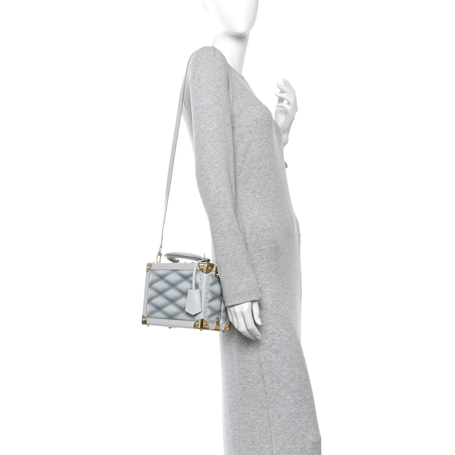 Lambskin Malletage Petite Valise Palazzo Ecume