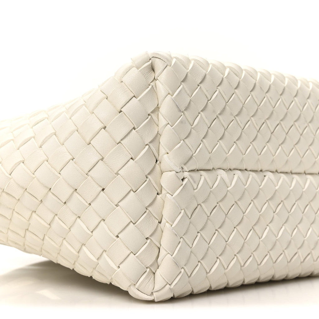 Nappa Intrecciato Mini Cabat White