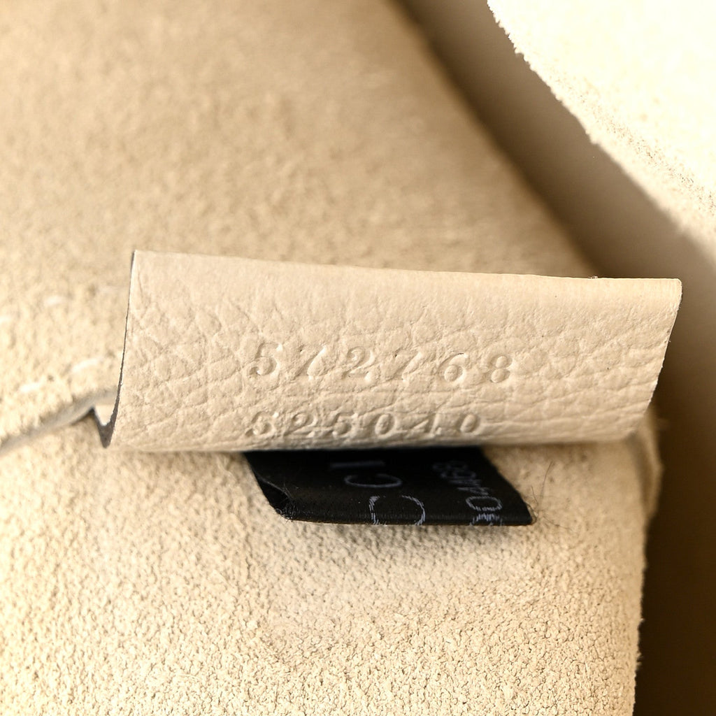 Calfskin Mens Logo Tote White