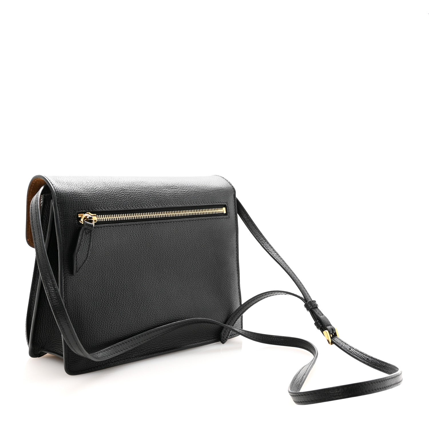 Derby Calfskin House Check Small Macken Crossbody Bag Black