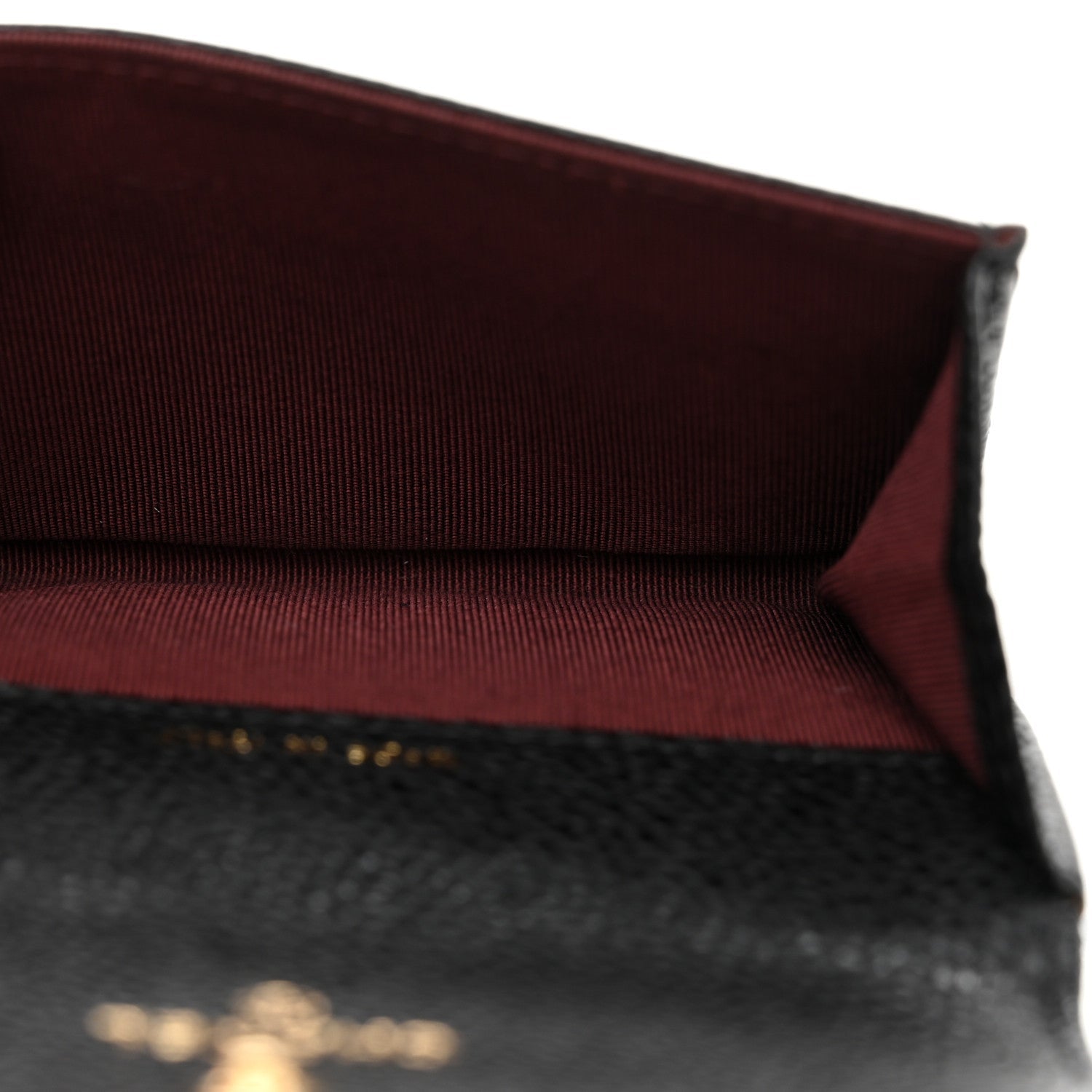Caviar Quilted Flap  Holder Black