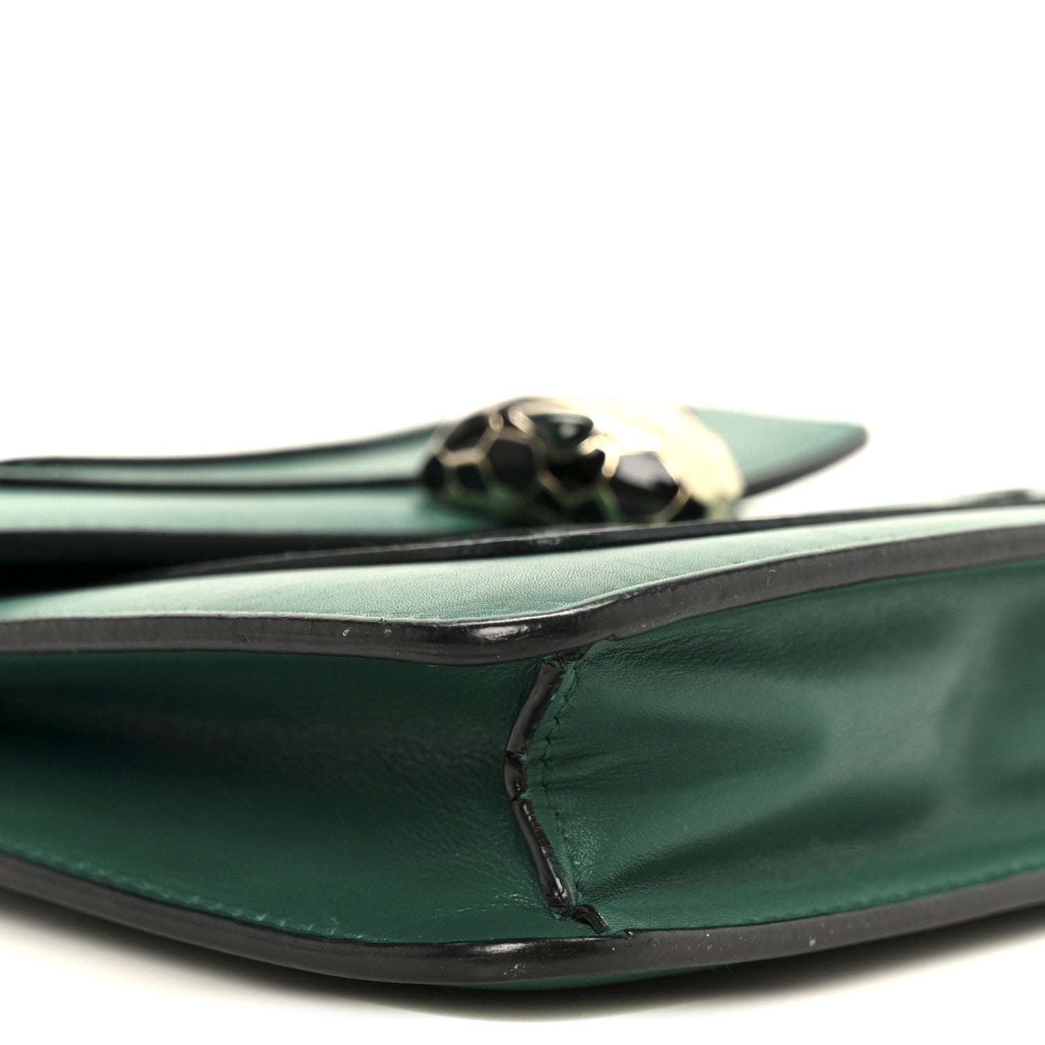 Calfskin Small Serpenti Forever Snake Strap Crossbody Bag Emerald Green
