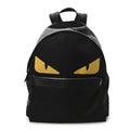 Nylon Vitello Elite Monster Eyes Rounded Backpack Black Yellow