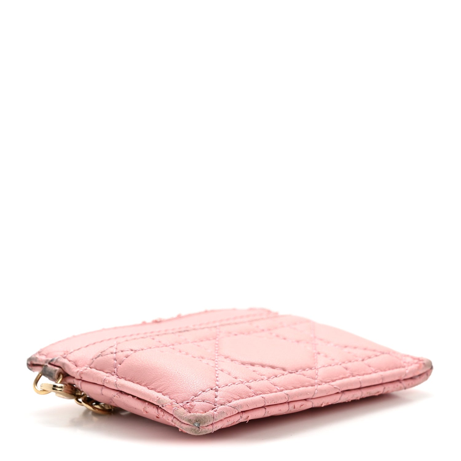 Lambskin Cannage Lady Dior Five-Slots  Holder Melacoton