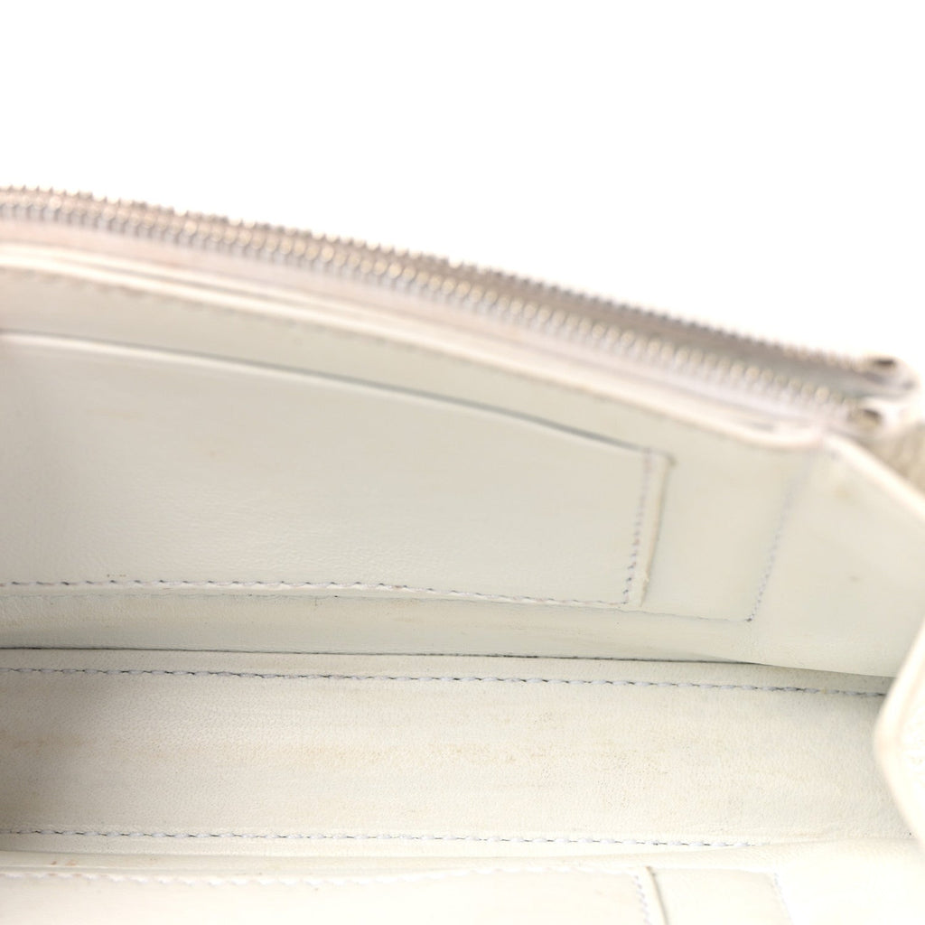 Crushed Calfskin Quilted XS Crush Chain Bag  Optic White