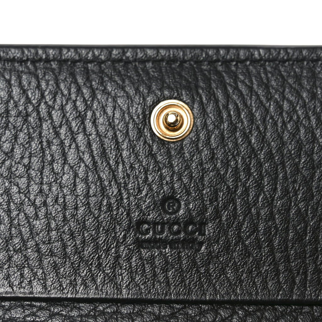Dollar Calfskin GG Supreme Monogram GG Marmont  Case Black Beige Ebony