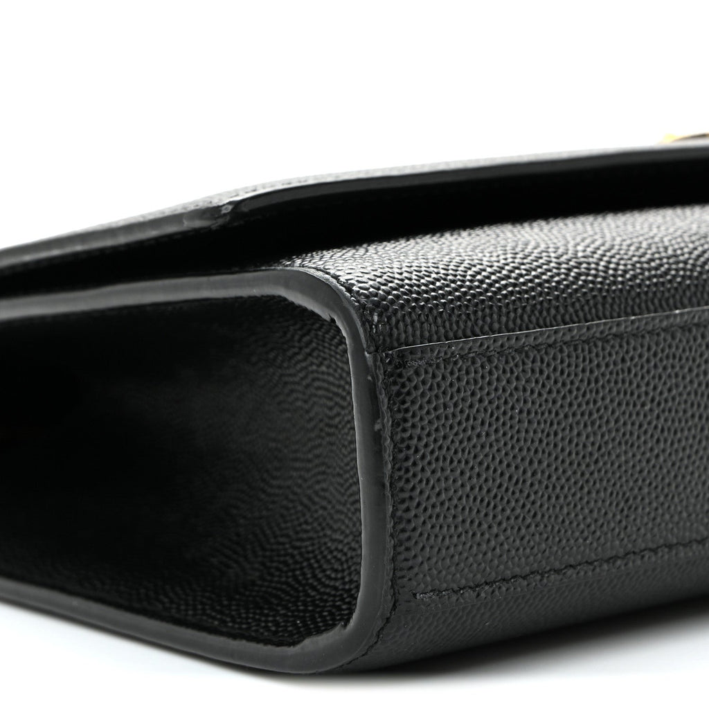 Grain De Poudre Medium Classic Monogram Kate Satchel Black