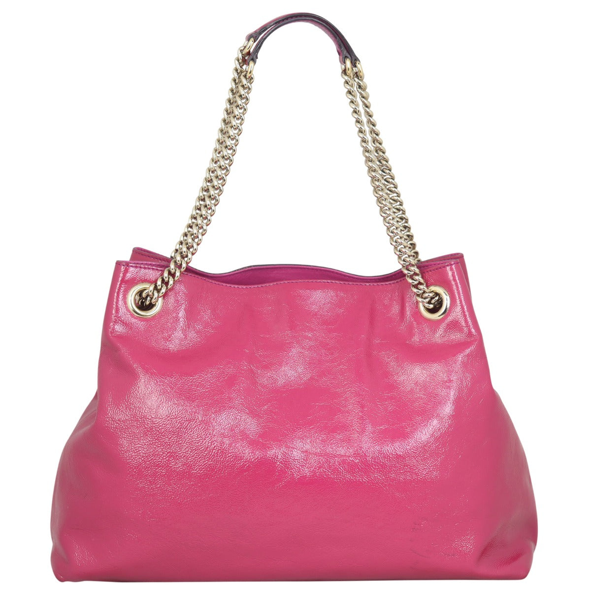 Gucci Soho Chain Shoulder Bag Medium Patent