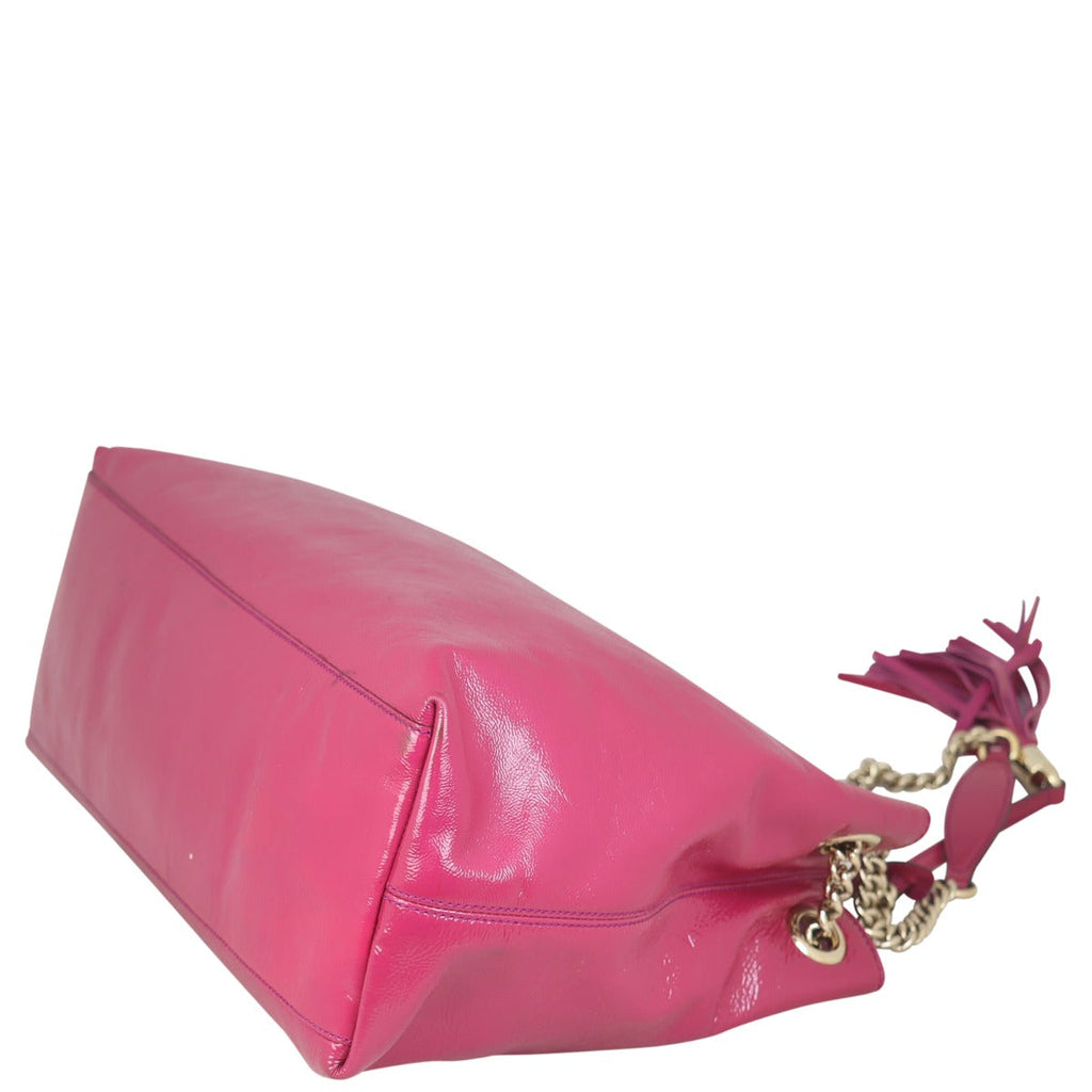 Gucci Soho Chain Shoulder Bag Medium Patent