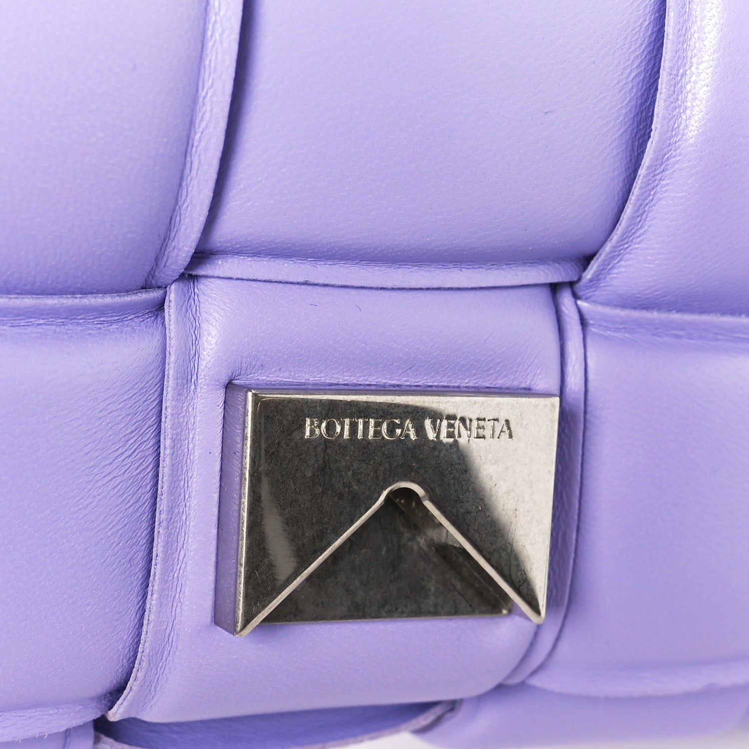 Nappa Maxi Intreccio Padded Cassette Crossbody Bag Wisteria