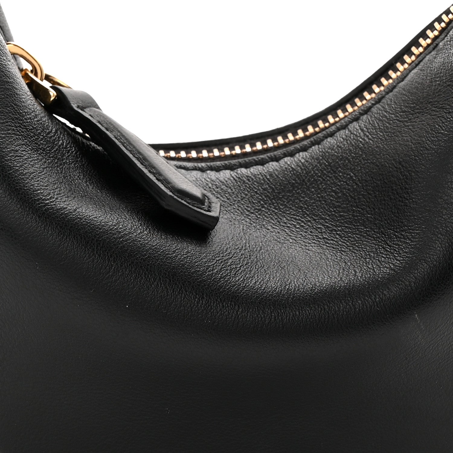 Vitello Grace Matte Nano Fendigraphy Hobo Charm Black