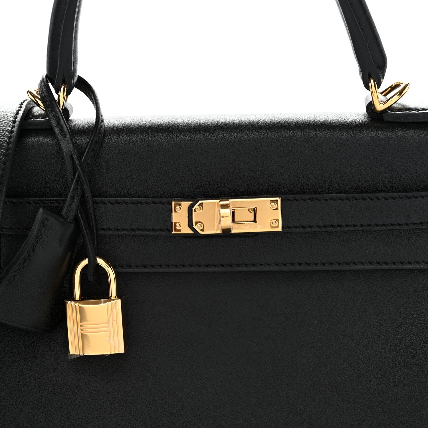 Cheri Calfskin Kelly Retourne 25 Black