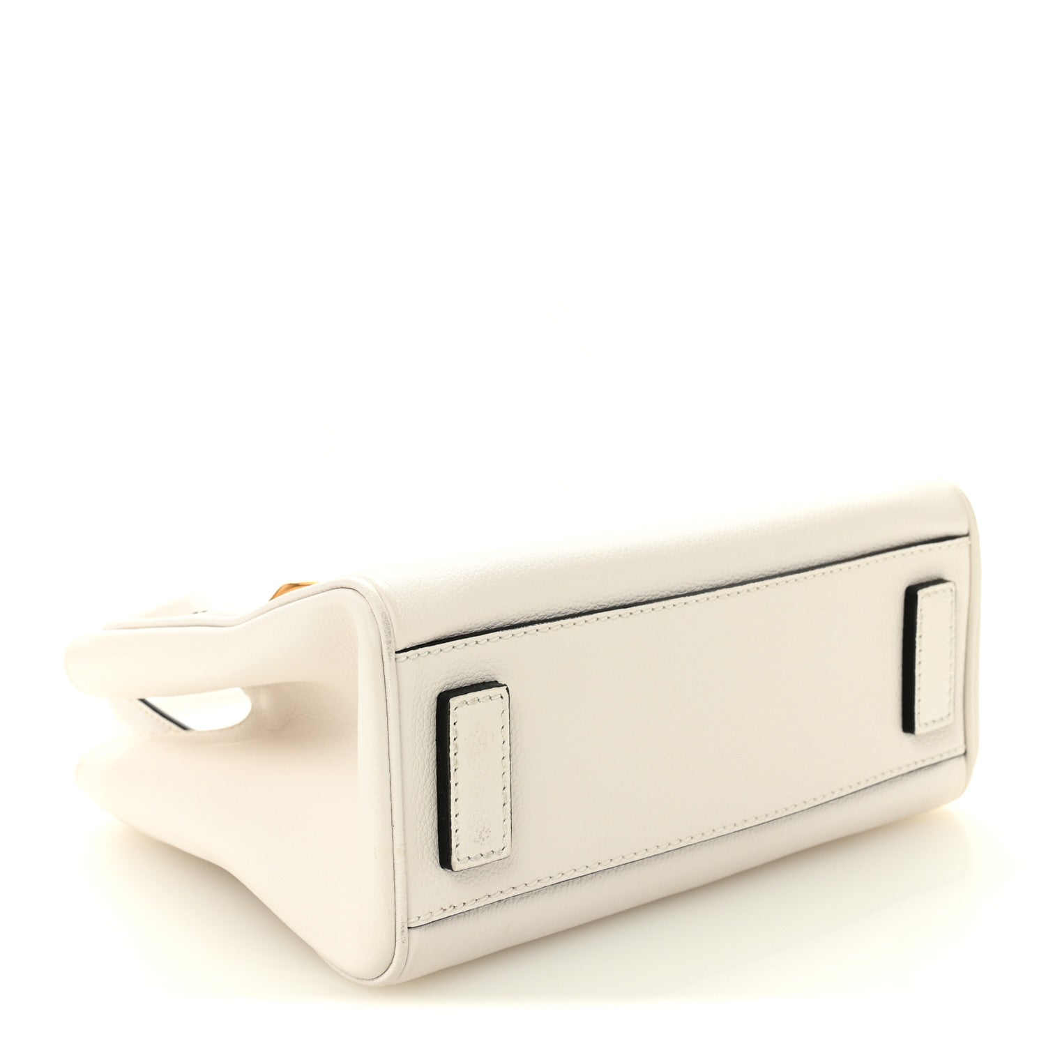 Grained Calfskin Small La Medusa Chain White