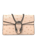 Ostrich Super Mini Dionysus Shoulder Bag Pink