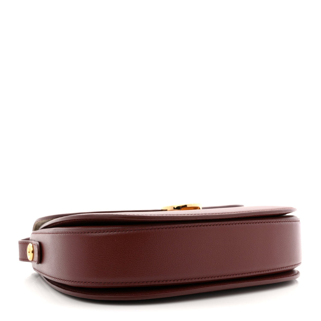 Grained Calfskin Ghiera Bag Azuki Beans