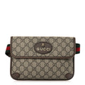 GG Supreme Monogram Neo Vintage Web Belt Bag Brown