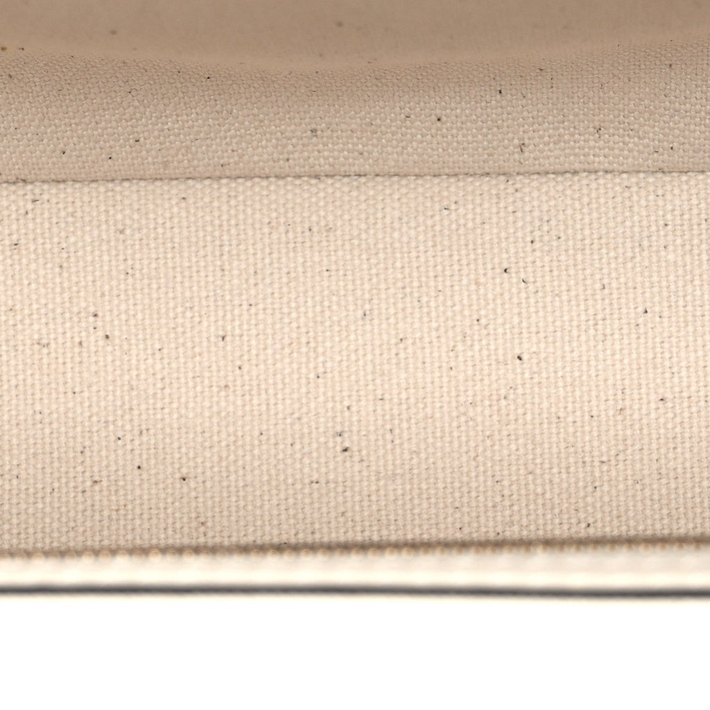 Canvas Vitello Seta FF Multicolor Embroidered Baguette Grezzo Multicolor Latte
