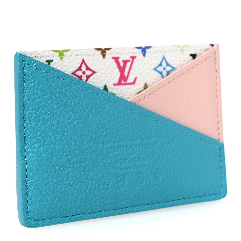 LV X TM Monogram Multicolor Criss-Cross  Holder Kabira Blue Rose