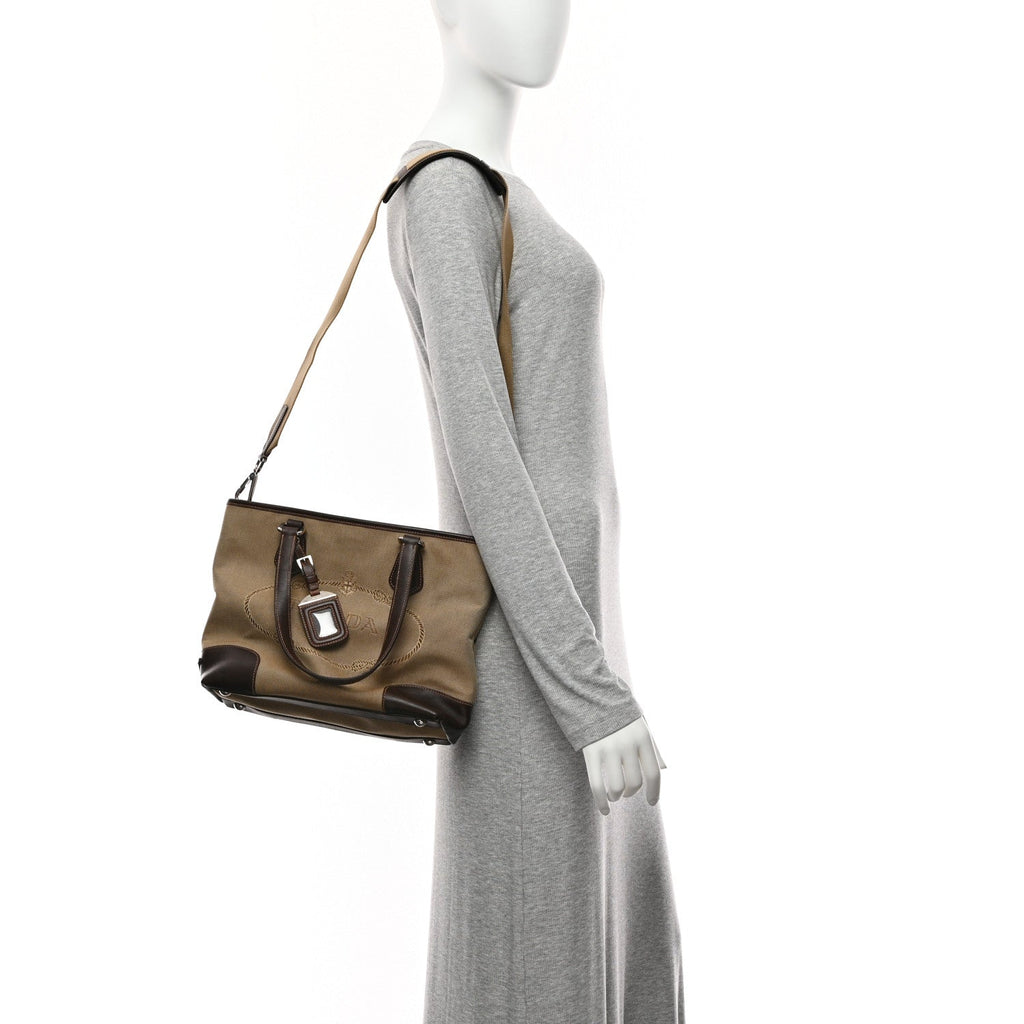 Jacquard Logo Tote Corda Moro