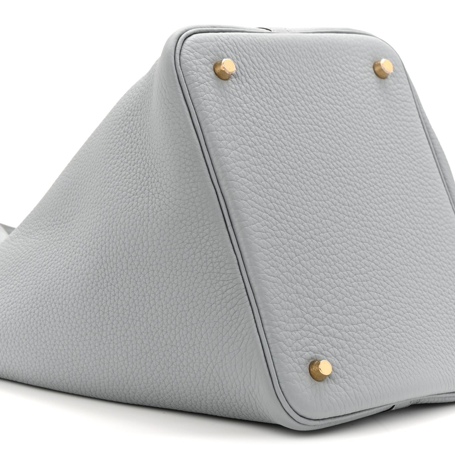 Taurillon Clemence Picotin Lock 22 MM Gris Pantin