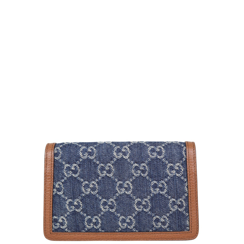 Gucci Dionysus GG Denim Super Mini Chain Bag