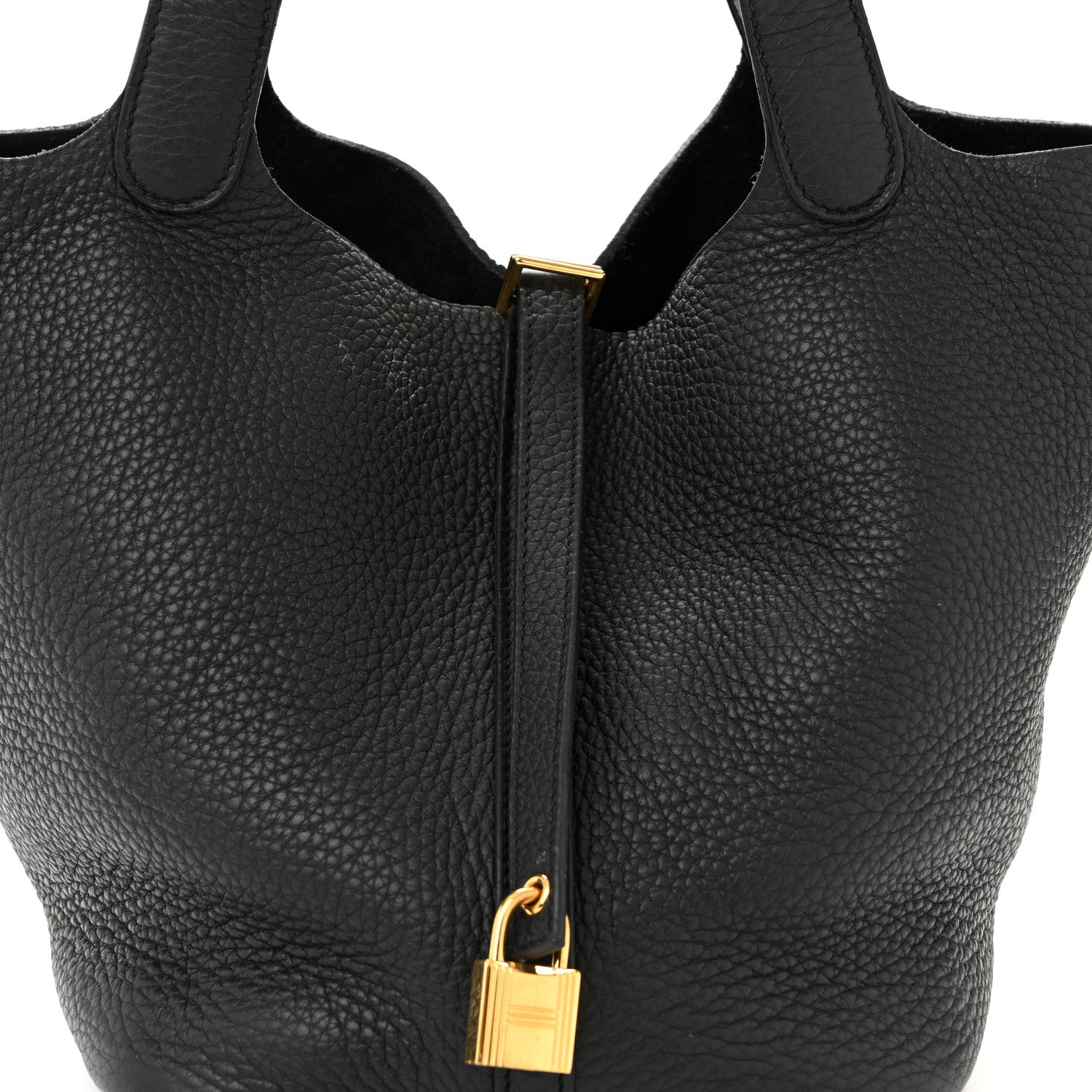 Taurillon Clemence Picotin Lock 22 MM Black