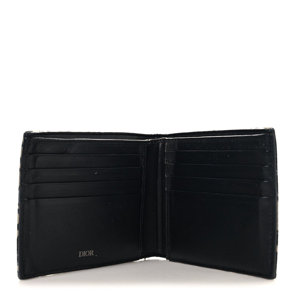 Oblique Bi-Fold Wallet Blue