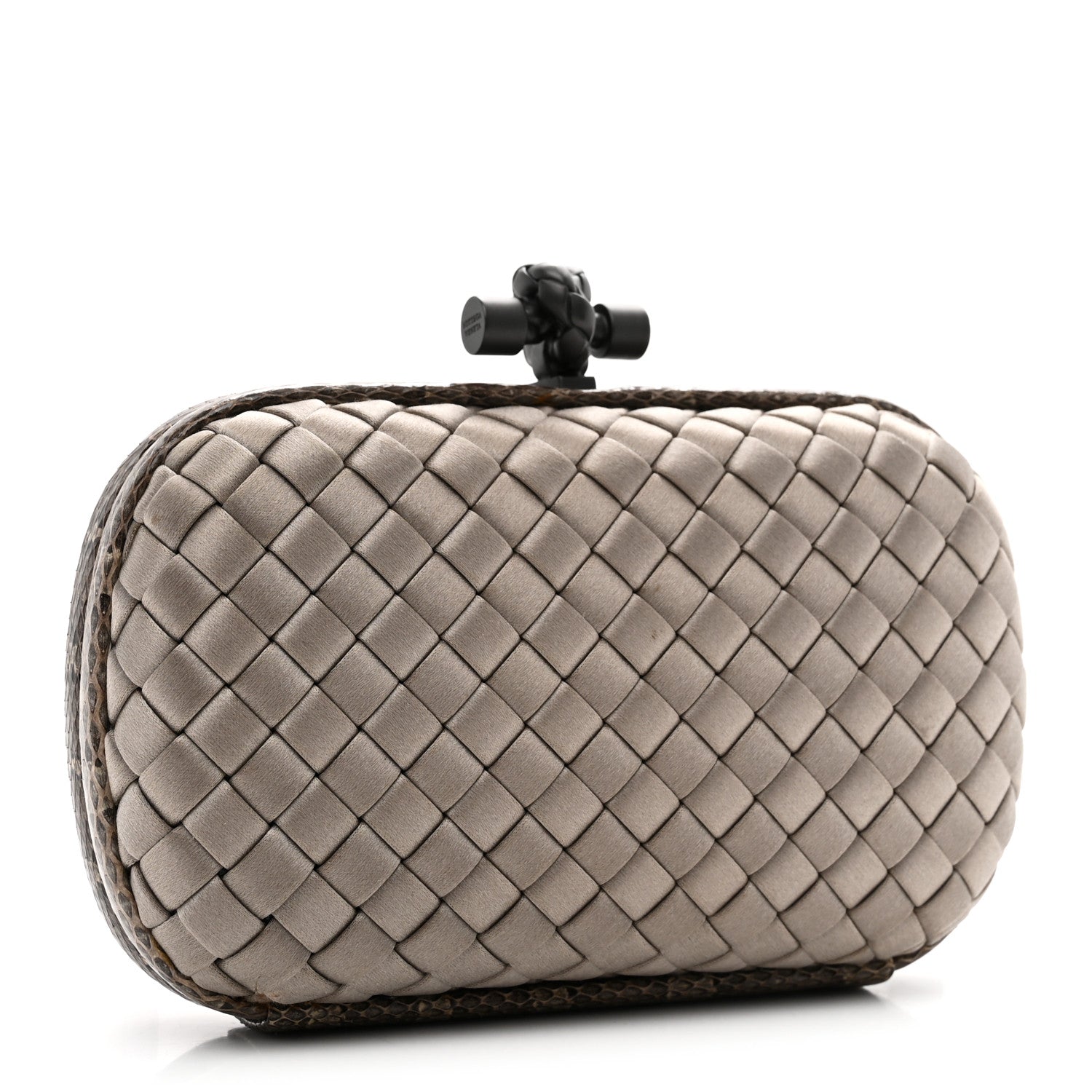 Satin Intreccio Impero Ayers Knot Taupe