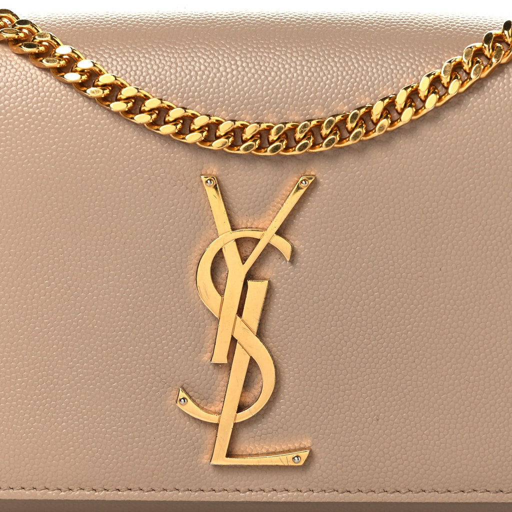 Grain De Poudre Medium Monogram Kate Satchel Dark Beige