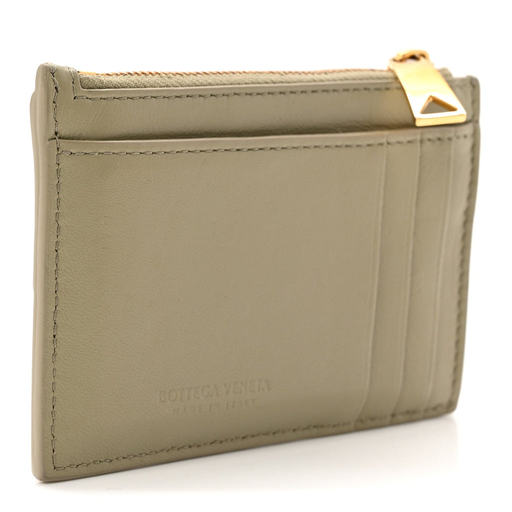 Nappa Maxi Intrecciato Cassette Zipped  Case Travertine