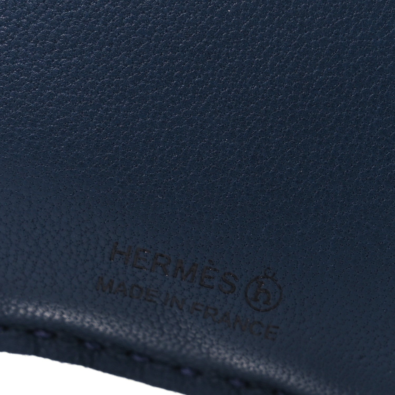 Lambskin Silk Petit H Hibouton Charm Marine