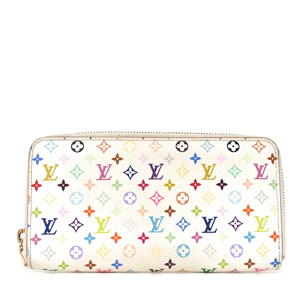 Monogram Multicolor Zippy Wallet White Litchi