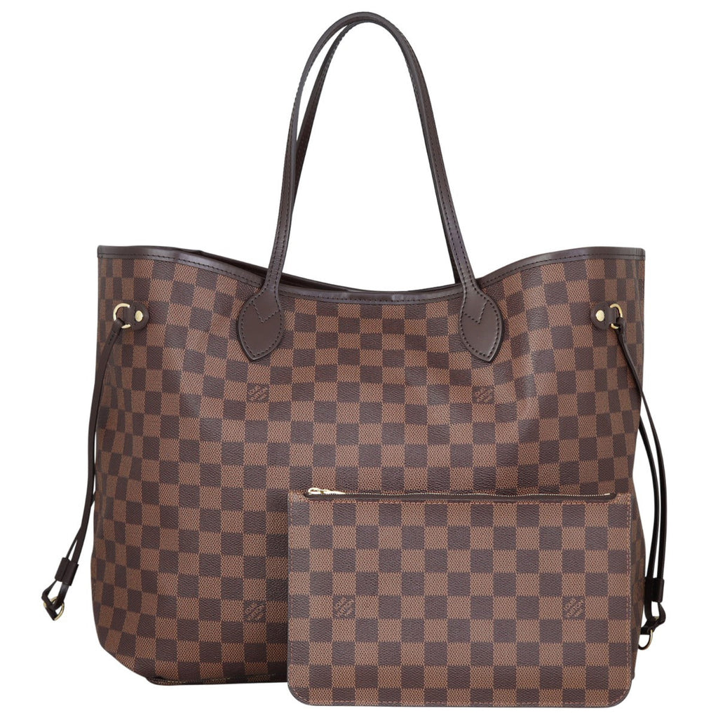 Louis Vuitton Neverfull GM Damier Ebene with Pouch